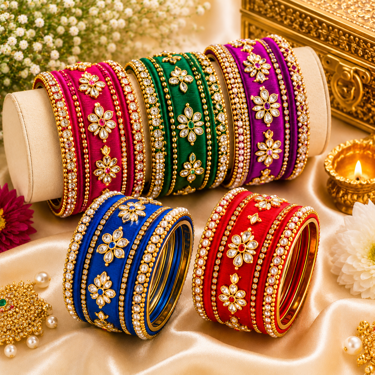 Silk thread bridal Bangles