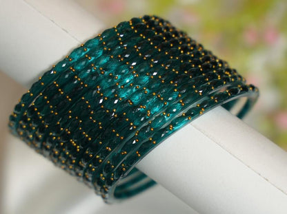 Zaaraa Raindrop Trio Luxe Combo Bangles – 3 Dozen Designer Collection